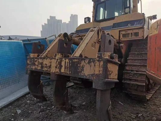 मूल रंग डी8आर एलजीपी हाइड्रोलिक रिपर के साथ प्रयुक्त कैटरपिलर बुलडोजर