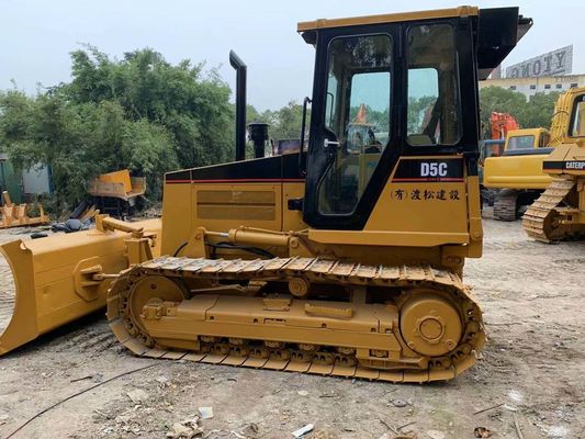 मूल जापान मिनी सेकंड हैंड बुलडोजर कैटरपिलर D5C XL स्थिर संचालन