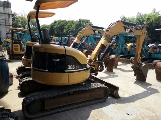 मूल रंग 303 सीआर प्रयुक्त कैट उत्खनन ऊर्जा दक्षता प्रयुक्त कैट मिनी उत्खनन