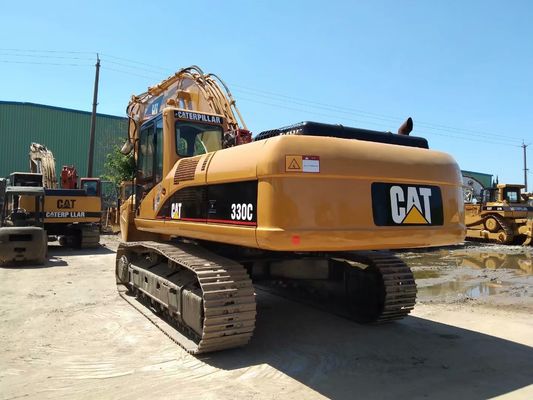 2001 वर्ष प्रयुक्त क्रॉलर घुड़सवार उत्खनन कैटरपिलर 330C CAT C9 इंजन 250HP