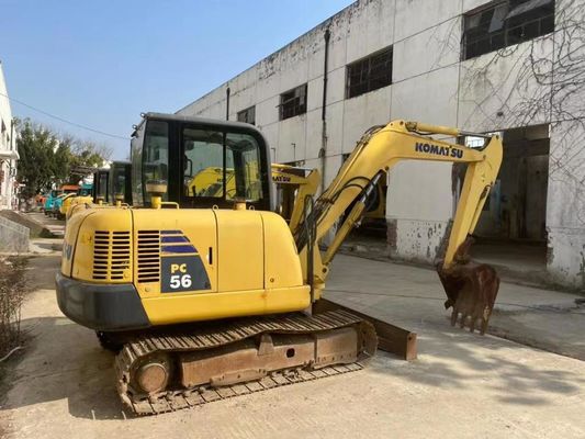मूल रंग प्रयुक्त कोमात्सु PC56MR-2 मिनी उत्खनन मशीन उत्कृष्ट स्थिति में