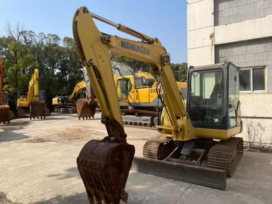 मूल रंग प्रयुक्त कोमात्सु PC56MR-2 मिनी उत्खनन मशीन उत्कृष्ट स्थिति में