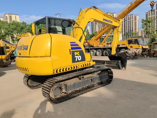 मूल जापान प्रयुक्त उत्खनन Komatsu PC70-8 क्रॉलर प्रकार उत्खनन