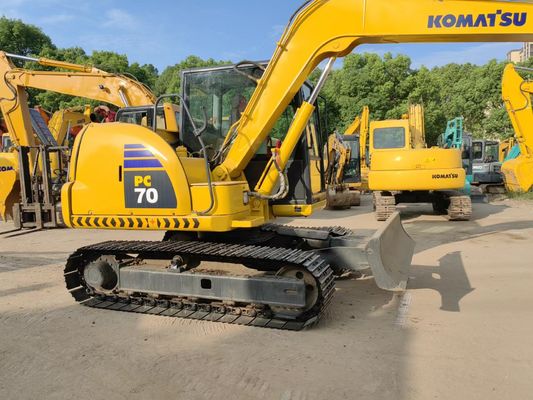 मूल जापान प्रयुक्त उत्खनन Komatsu PC70-8 क्रॉलर प्रकार उत्खनन