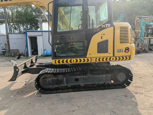 मूल जापान प्रयुक्त उत्खनन Komatsu PC70-8 क्रॉलर प्रकार उत्खनन