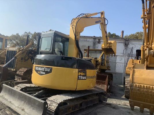 PC78US-6NO प्रयुक्त खुदाई मशीन मूल रंग सेकंड हैंड कोमात्सु खुदाई मशीन