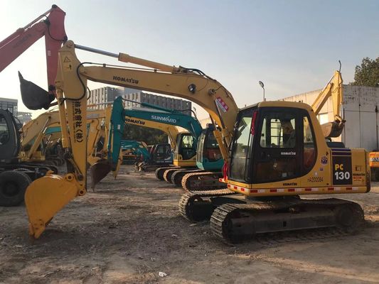 ऊर्जा की बचत इस्तेमाल किया Komatsu PC130 6 क्रॉलर उच्च स्थिरता मूल रंग