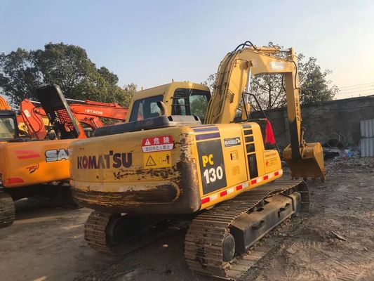 ऊर्जा की बचत इस्तेमाल किया Komatsu PC130 6 क्रॉलर उच्च स्थिरता मूल रंग