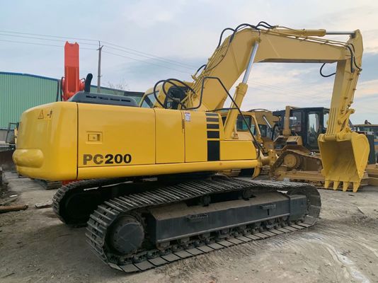 उच्च दक्षता इस्तेमाल किया Komatsu PC200 6 उत्खनन मूल जापान शक्तिशाली