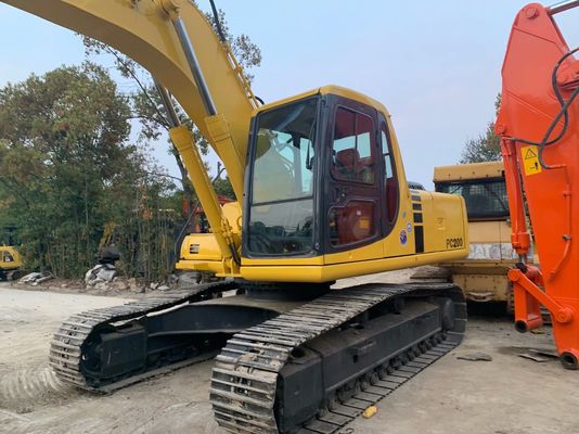 उच्च दक्षता इस्तेमाल किया Komatsu PC200 6 उत्खनन मूल जापान शक्तिशाली