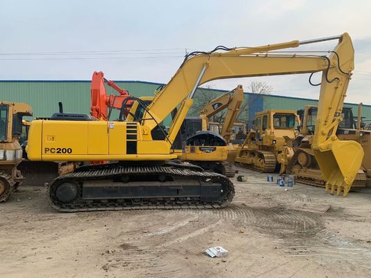 उच्च दक्षता इस्तेमाल किया Komatsu PC200 6 उत्खनन मूल जापान शक्तिशाली