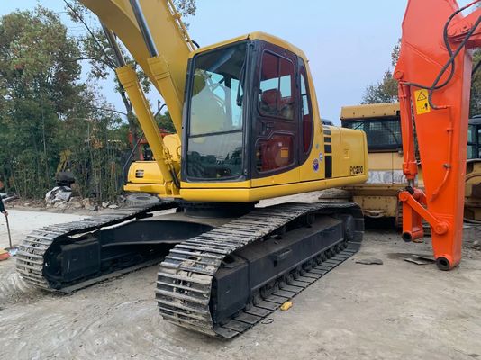 उच्च दक्षता इस्तेमाल किया Komatsu PC200 6 उत्खनन मूल जापान शक्तिशाली