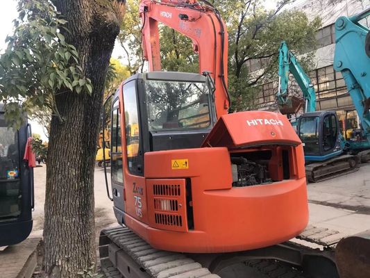 जापान प्रयुक्त खुदाई मशीन ZX75US-3 ऊर्जा कुशल हिताची क्रॉलर खुदाई मशीन