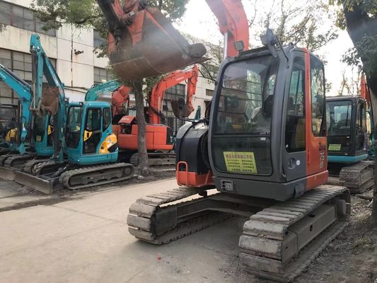 जापान प्रयुक्त खुदाई मशीन ZX75US-3 ऊर्जा कुशल हिताची क्रॉलर खुदाई मशीन