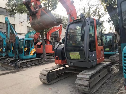 जापान प्रयुक्त खुदाई मशीन ZX75US-3 ऊर्जा कुशल हिताची क्रॉलर खुदाई मशीन