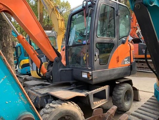 प्रयुक्त Doosan DX60W व्हील एक्सकवेटर उत्कृष्ट स्थिति में/प्रयुक्त Doosan मिनी व्हील एक्सकवेटर बिक्री के लिए