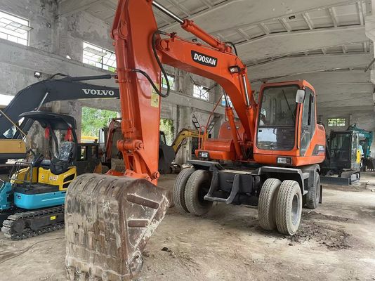 2012 वर्ष प्रयुक्त पहिया मिनी खुदाई Doosan DH150W-7 अच्छी स्थिति