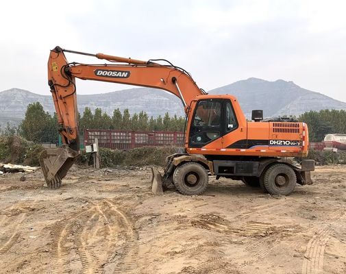 मूल रंग प्रयुक्त डूसन DH210W-7 व्हील एक्सकवेटर अच्छी स्थिति में/प्रयुक्त डूसन व्हील एक्सकवेटर बिक्री के लिए