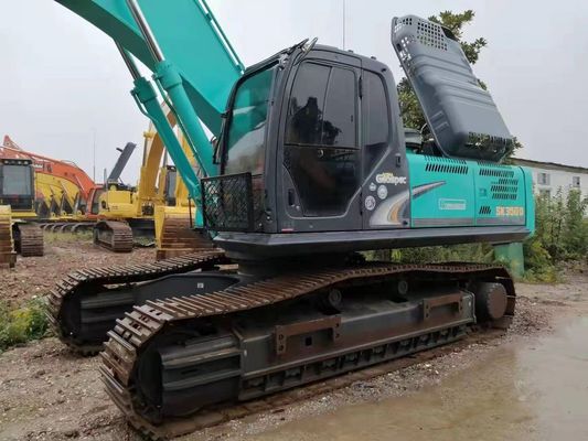 क्रॉलर प्रयुक्त उत्खनन Kobelco SK350-8 35 टन उत्खनन मूल पेंट के साथ
