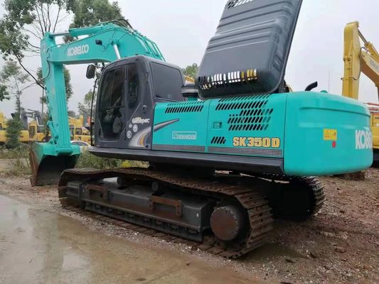 क्रॉलर प्रयुक्त उत्खनन Kobelco SK350-8 35 टन उत्खनन मूल पेंट के साथ