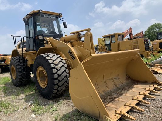 कम शोर 966H इस्तेमाल किया CAT पहिया लोडर उच्च दक्षता CAT इंजन के साथ