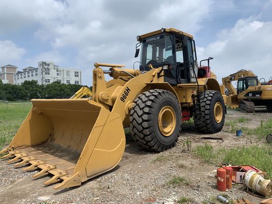 कम शोर 966H इस्तेमाल किया CAT पहिया लोडर उच्च दक्षता CAT इंजन के साथ