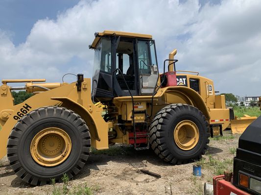 कम शोर 966H इस्तेमाल किया CAT पहिया लोडर उच्च दक्षता CAT इंजन के साथ