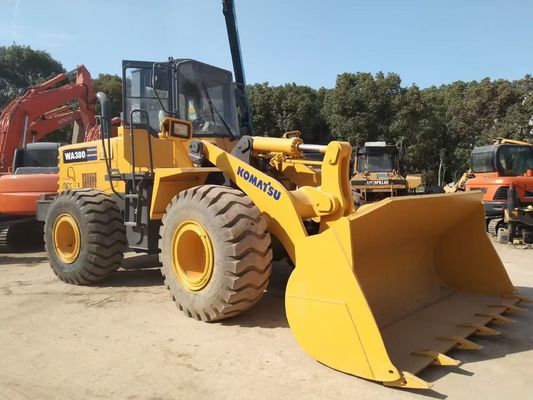 जापान WA380-3 प्रयुक्त कोमात्सु व्हील लोडर लंबे समय तक चलने वाली आसान रखरखाव