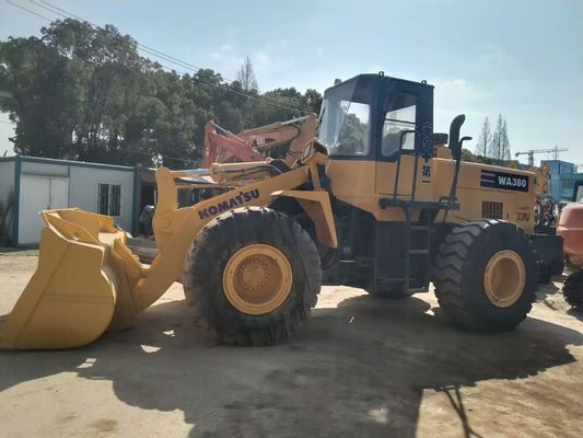 जापान WA380-3 प्रयुक्त कोमात्सु व्हील लोडर लंबे समय तक चलने वाली आसान रखरखाव