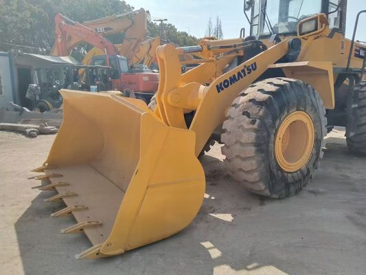 जापान WA380-3 प्रयुक्त कोमात्सु व्हील लोडर लंबे समय तक चलने वाली आसान रखरखाव