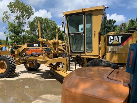 CAT 160K प्रयुक्त मोटर ग्रेडर उच्च दक्षता प्रयुक्त कैटरपिलर मोटर ग्रेडर
