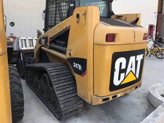 CAT 247B2 सेकंड हैंड स्किड स्टीयर लोडर लंबे समय तक चलने वाला CAT स्किड स्टीयर लोडर