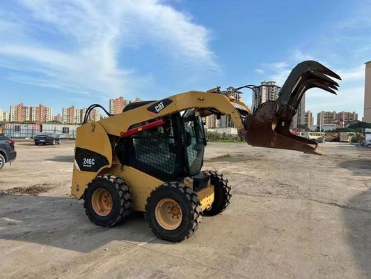 CAT 246C मूल रंग इस्तेमाल किया स्किड स्टीयर लोडर सुरक्षा और सटीकता अच्छी स्थिति में