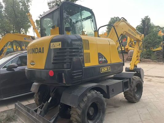 प्रयुक्त R60W-7 मिनी हुंडई पहिया उत्खनन स्थिर और उच्च दक्षता
