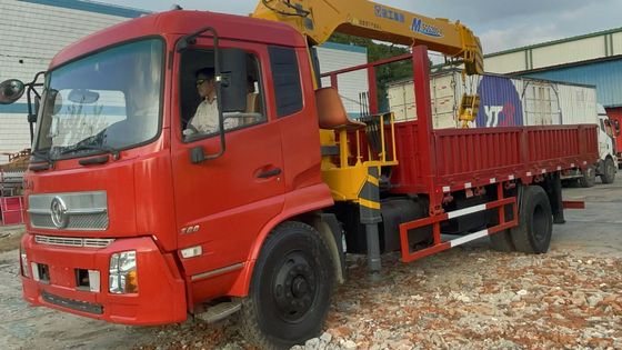 8 टन XCMG SQS200-4 ट्रक डोंगफेंग ट्रक के साथ इस्तेमाल किया क्रेन 2019 वर्ष