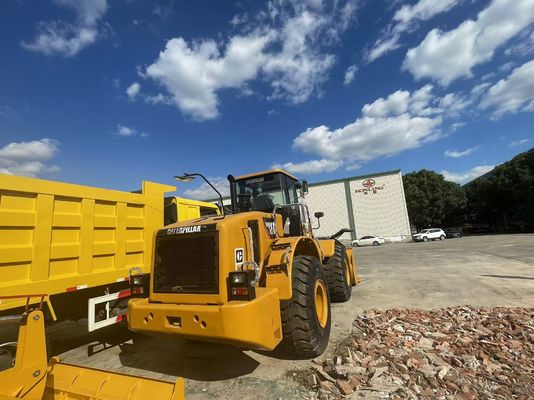 CAT 950H इस्तेमाल किया हुआ पहिया लोडर निर्माण स्थल अफ्रीका में इस्तेमाल किया गया फ्रंट लोडर