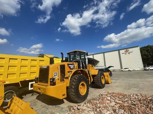 CAT 950H इस्तेमाल किया हुआ पहिया लोडर निर्माण स्थल अफ्रीका में इस्तेमाल किया गया फ्रंट लोडर