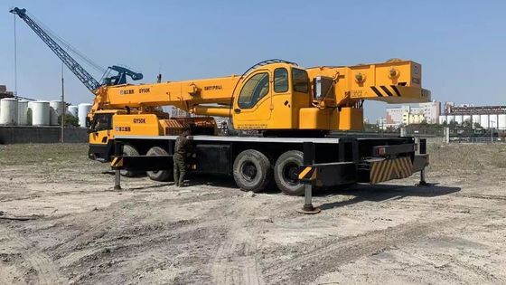 XCMG QY50K-II 50 टन प्रयुक्त ट्रक क्रेन उच्च क्षमता प्रयुक्त बूम ट्रक