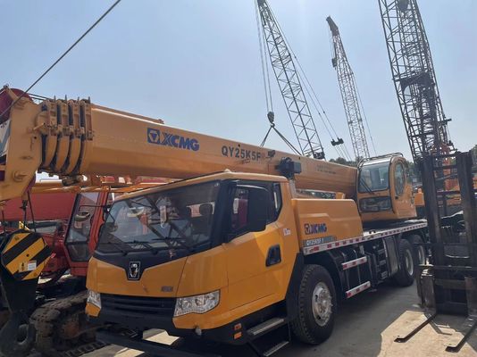 2021 वर्ष प्रयुक्त ट्रक क्रेन XCMG QY25K5F सुरक्षा संचालन 25 टन मोबाइल क्रेन