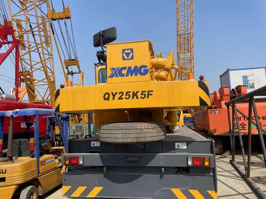 2021 वर्ष प्रयुक्त ट्रक क्रेन XCMG QY25K5F सुरक्षा संचालन 25 टन मोबाइल क्रेन