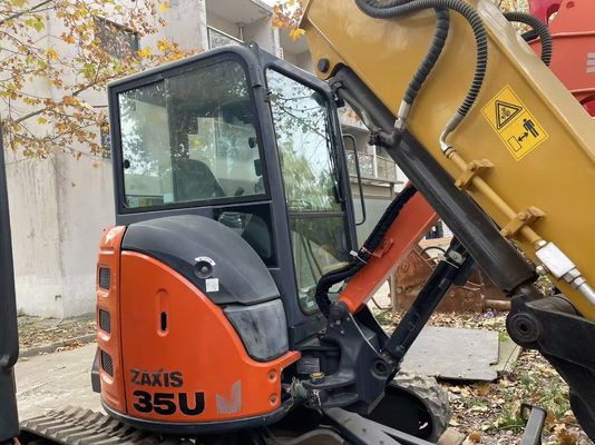 मूल जापान इस्तेमाल किया हिताची ZX35U-5N मिनी खुदाई उत्कृष्ट स्थिति में/स्विंग आर्म और EPA इंजन के साथ इस्तेमाल किया जापानी मिनी खुदाई