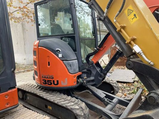 मूल जापान इस्तेमाल किया हिताची ZX35U-5N मिनी खुदाई उत्कृष्ट स्थिति में/स्विंग आर्म और EPA इंजन के साथ इस्तेमाल किया जापानी मिनी खुदाई