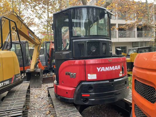 मूल जापान प्रयुक्त Yanmar Vio55-5B मिनी उत्खनन EPA इंजन के साथ/प्रयुक्त Kubota मिनी उत्खनन बिक्री के लिए