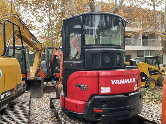 मूल जापान प्रयुक्त Yanmar Vio55-5B मिनी उत्खनन EPA इंजन के साथ/प्रयुक्त Kubota मिनी उत्खनन बिक्री के लिए