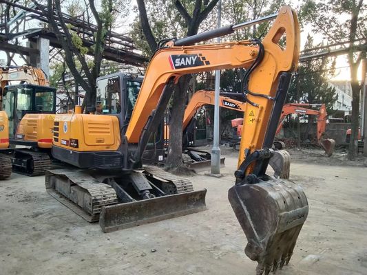 2020 वर्ष प्रयुक्त SANY SY60C-9 मिनी क्रॉलर खुदाई मूल रंग