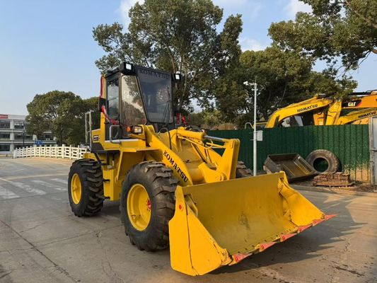 मूल जापान इस्तेमाल किया कोमात्सु WA100-1 पहिया लोडर बगीचे में काम कर रहे