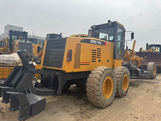 6 ड्राइव मोटर ग्रेडर 2023 वर्ष इस्तेमाल किया XCMG GR2153 मोटर ग्रेडर निर्माण के लिए ईंधन दक्षता
