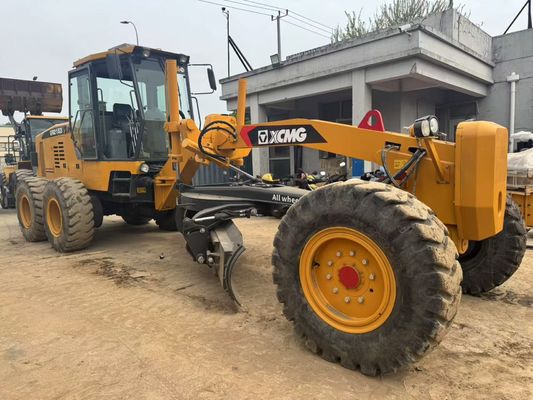 6 ड्राइव मोटर ग्रेडर 2023 वर्ष इस्तेमाल किया XCMG GR2153 मोटर ग्रेडर निर्माण के लिए ईंधन दक्षता