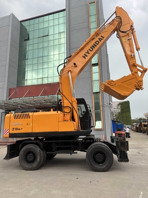 उत्कृष्ट स्थिति में मूल कोरियाई हुंडई आर210डब्ल्यू-7 व्हील एक्सकेवेटर